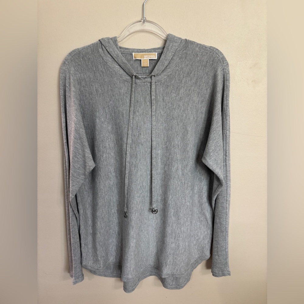 Michael Kors Gray Hooded Sweater